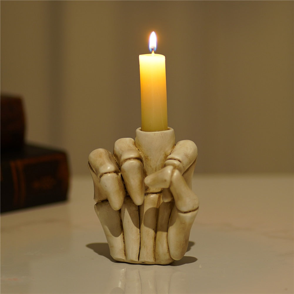 Middle Finger Candle Holder For Bold, Edgy Home Decor
