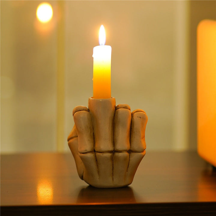 Middle Finger Candle Holder For Bold, Edgy Home Decor