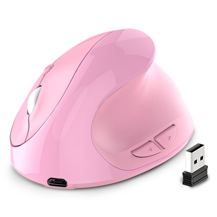 Vertical Wireless Mouse for Wrist Comfort and Quiet Clicks