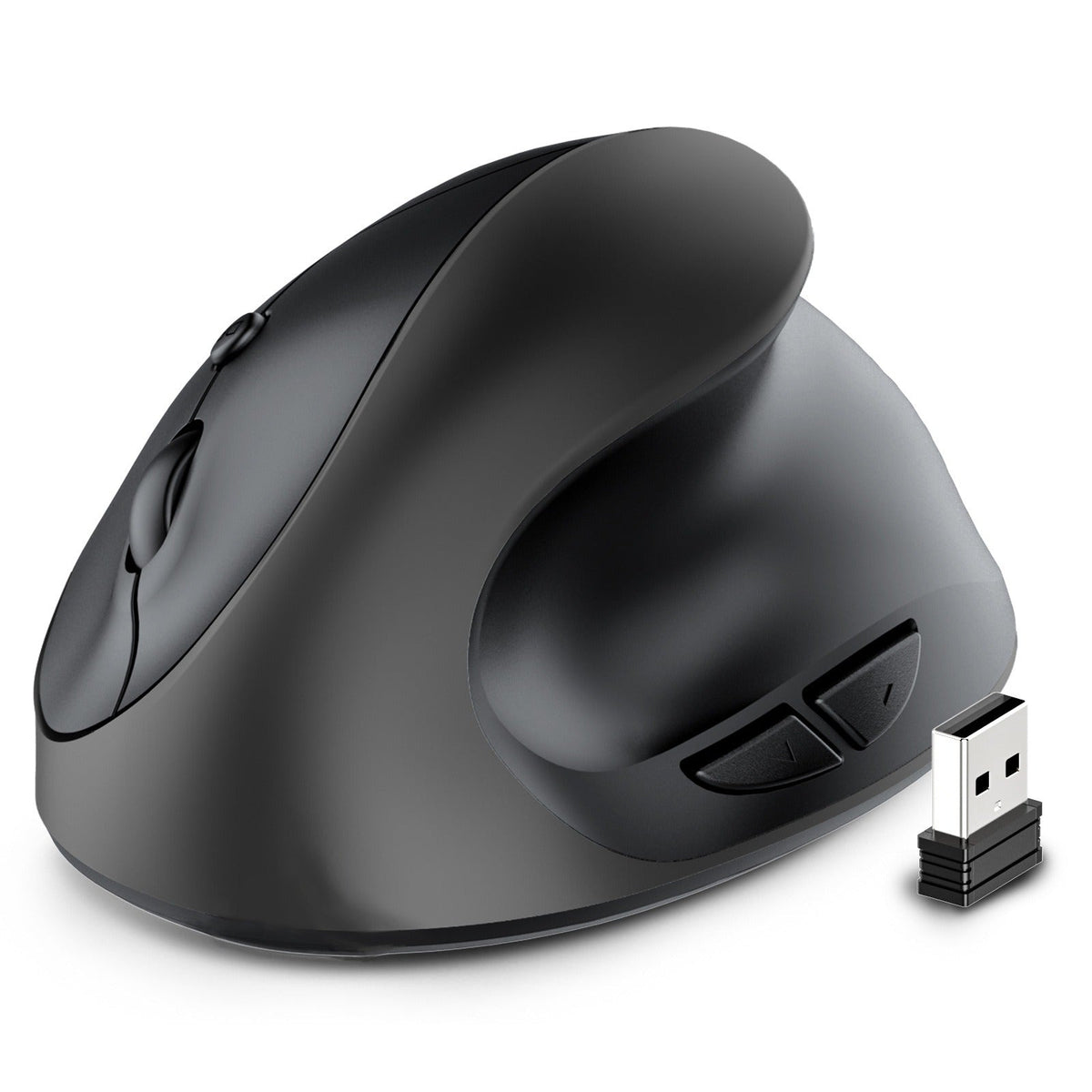 Vertical Wireless Mouse for Wrist Comfort and Quiet Clicks