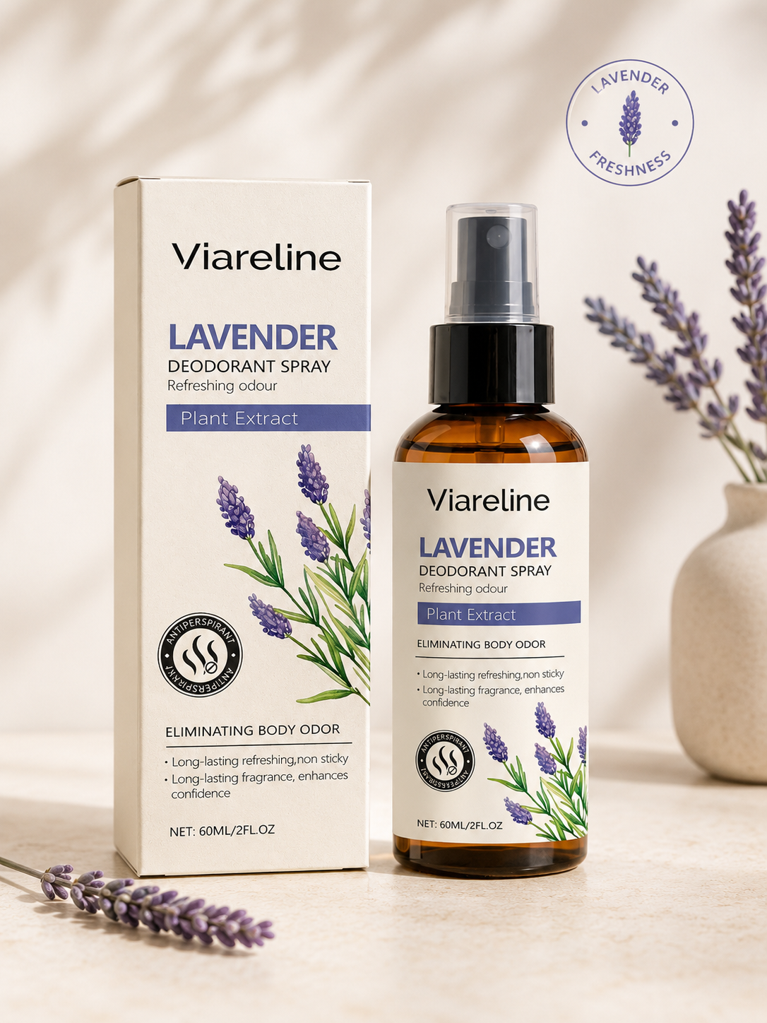 Lavender Natural Deodorant Spray — All-Day Freshness