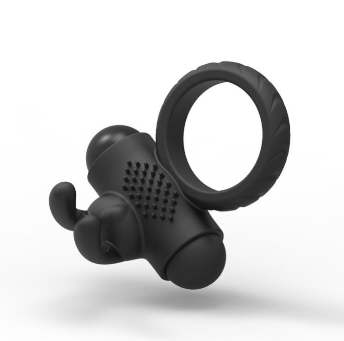 Silicone Vibrator Ring for Couples' Intimate Play Toy