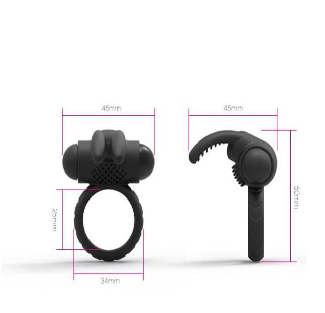 Silicone Vibrator Ring for Couples' Intimate Play Toy