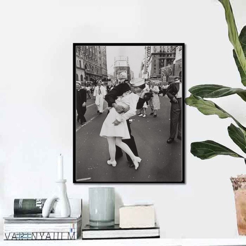 Victory Kiss Wall Art Print | Timeless New York Style