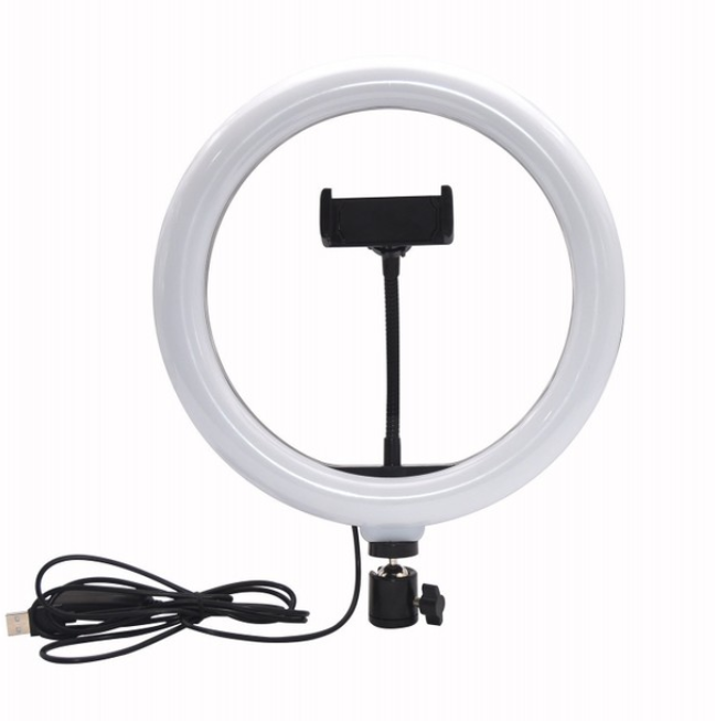 10 Inch Phone Ring Light with Clamp for Live Streaming