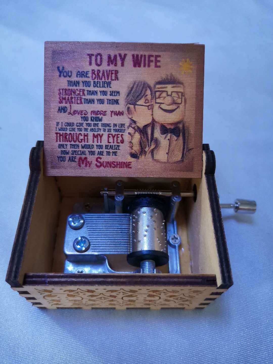 Vintage Wooden Music Box for Romantic Keepsake Gifts