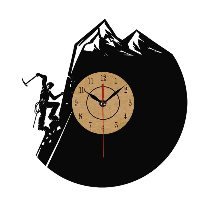 Vinyl Record Wall Clock for Adventure-Inspired Decor