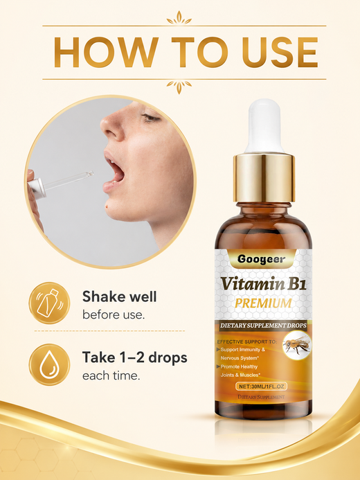 Vitamin B1 Liquid Drops — Energy, Immunity & Joint Support