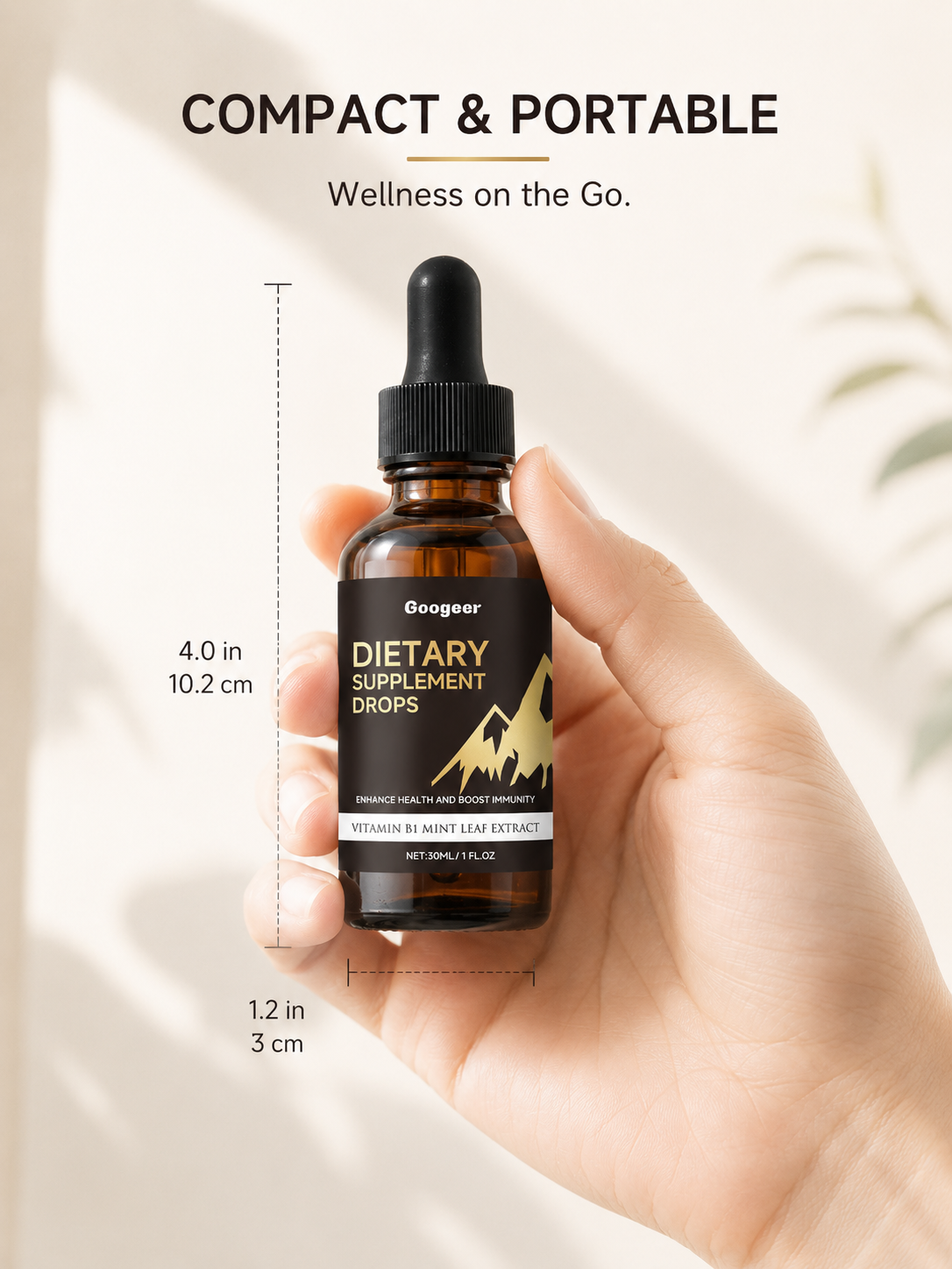 Vitamin B1 Mint Liquid Drops — Daily Immune & Energy Support