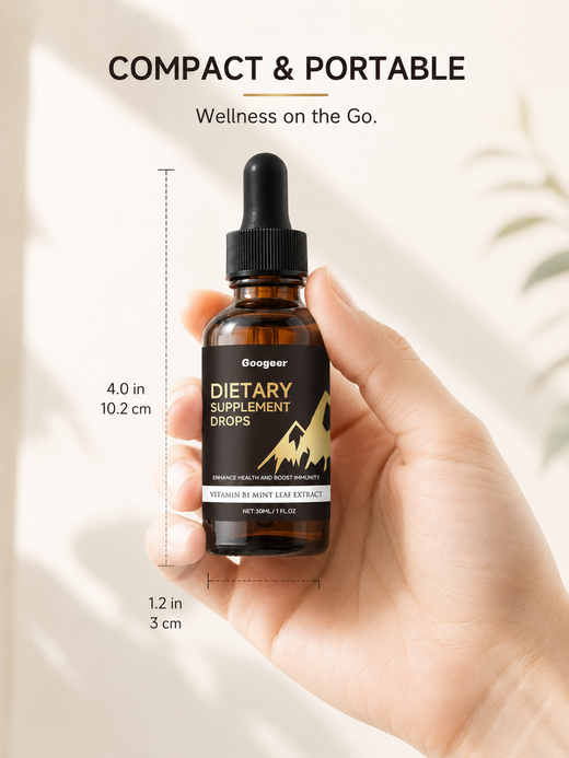 Vitamin B1 Mint Liquid Drops — Daily Immune & Energy Support