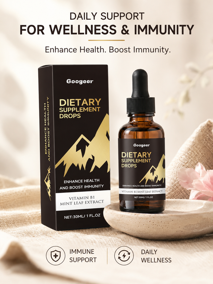 Vitamin B1 Mint Liquid Drops — Daily Immune & Energy Support
