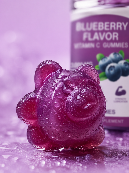 Vitamin C Gummies — 3,000 MG Blueberry Flavor for Immune
