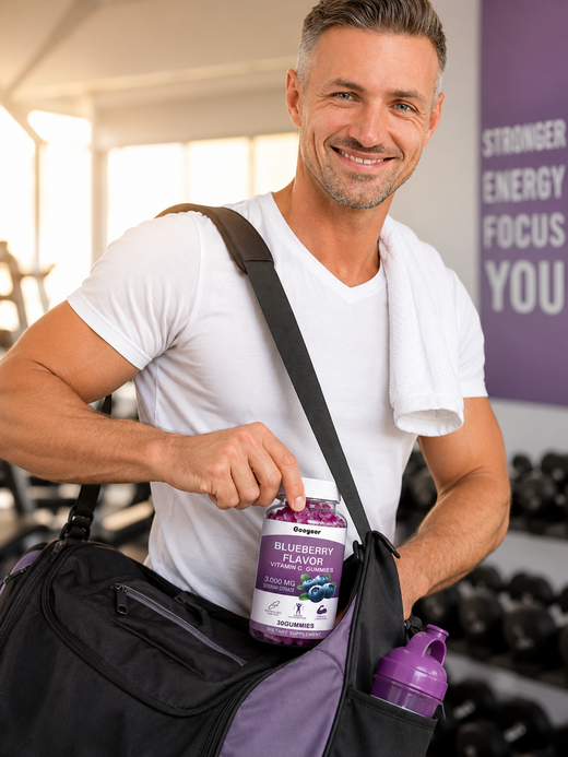 Vitamin C Gummies — 3,000 MG Blueberry Flavor for Immune