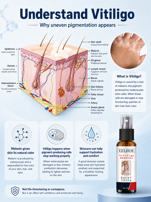 Vitiligo Relief Spray — Restore Natural Skin Tone