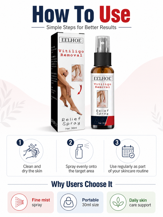 Vitiligo Relief Spray — Restore Natural Skin Tone