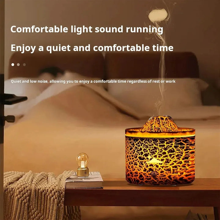 Volcano Aroma Diffuser Humidifier with 7 LED Colors