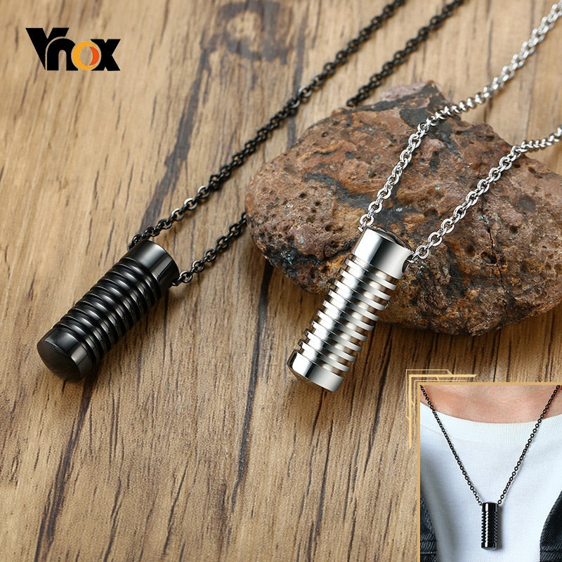 Memorial Urn Necklace for Men | Discreet Daily Keepsake