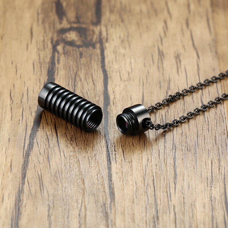 Memorial Urn Necklace for Men | Discreet Daily Keepsake