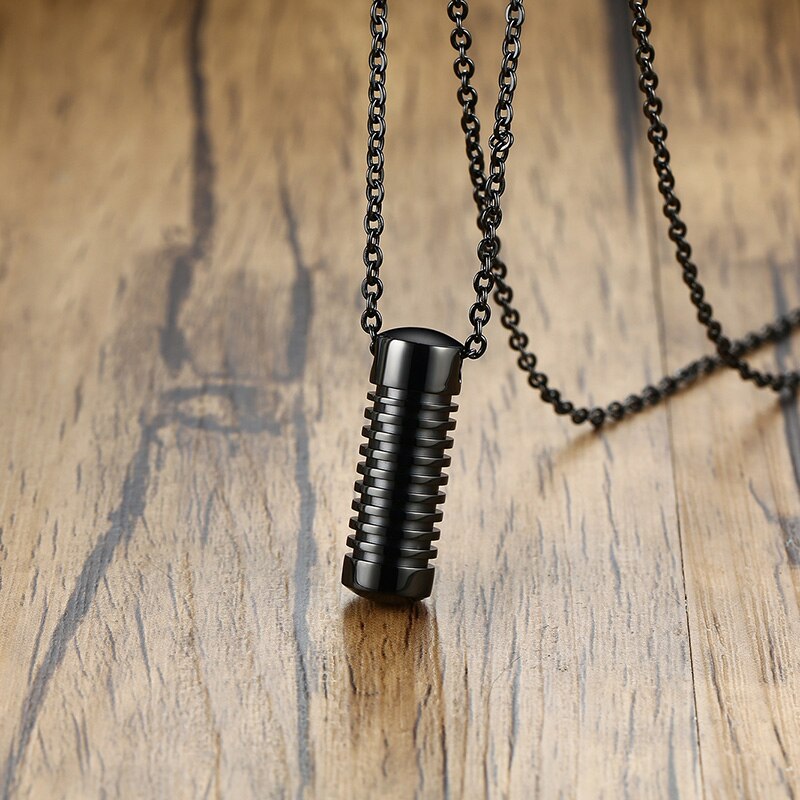 Memorial Urn Necklace for Men | Discreet Daily Keepsake