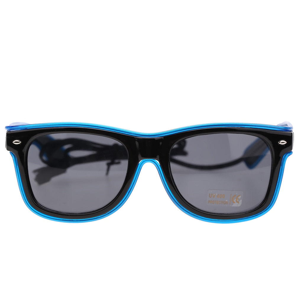 Voice Control LED Glasses – Glow Party Sunglasses
