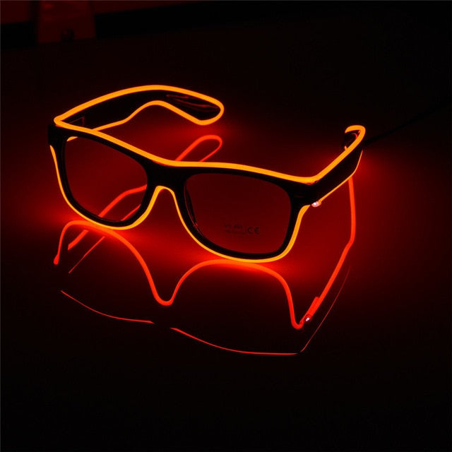 Voice Control LED Glasses – Glow Party Sunglasses