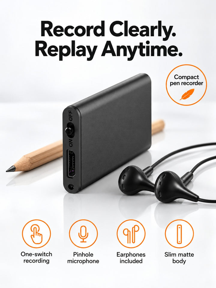 Voice Recording Pen for Lectures, Meetings and Interviews