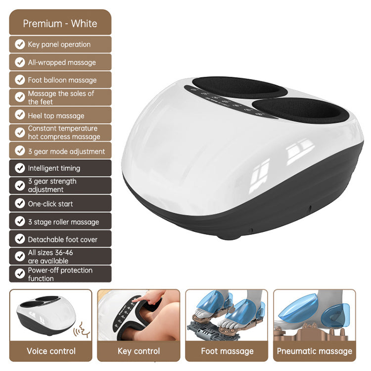 Foot Massager with Heat & Air Compression Voice Control