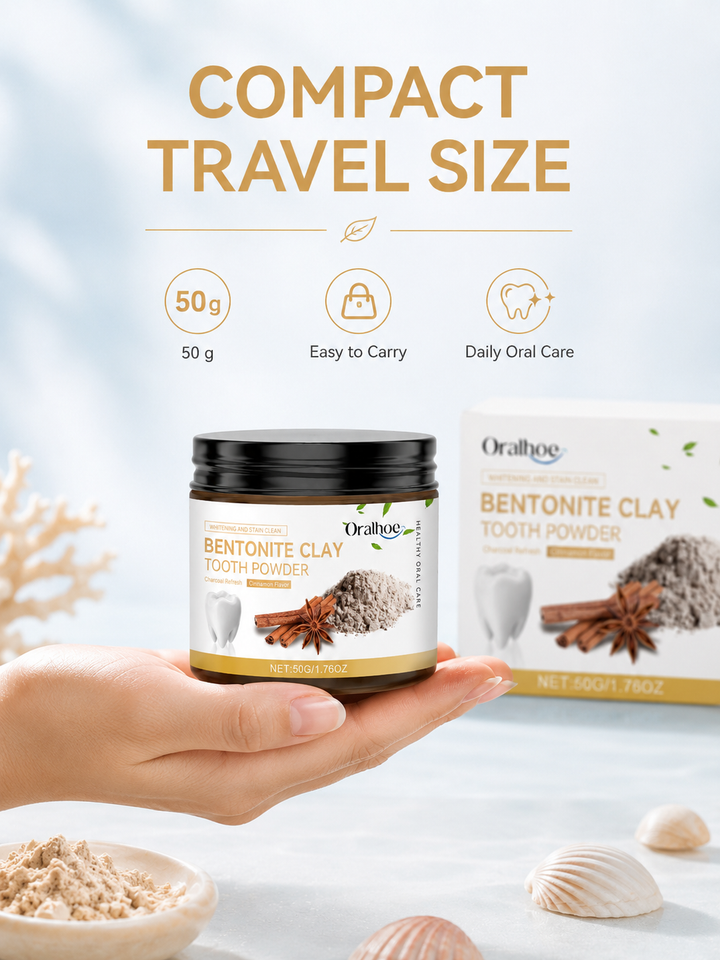 Natural Tooth Powder for Whitening — Volcanic Bentonite
