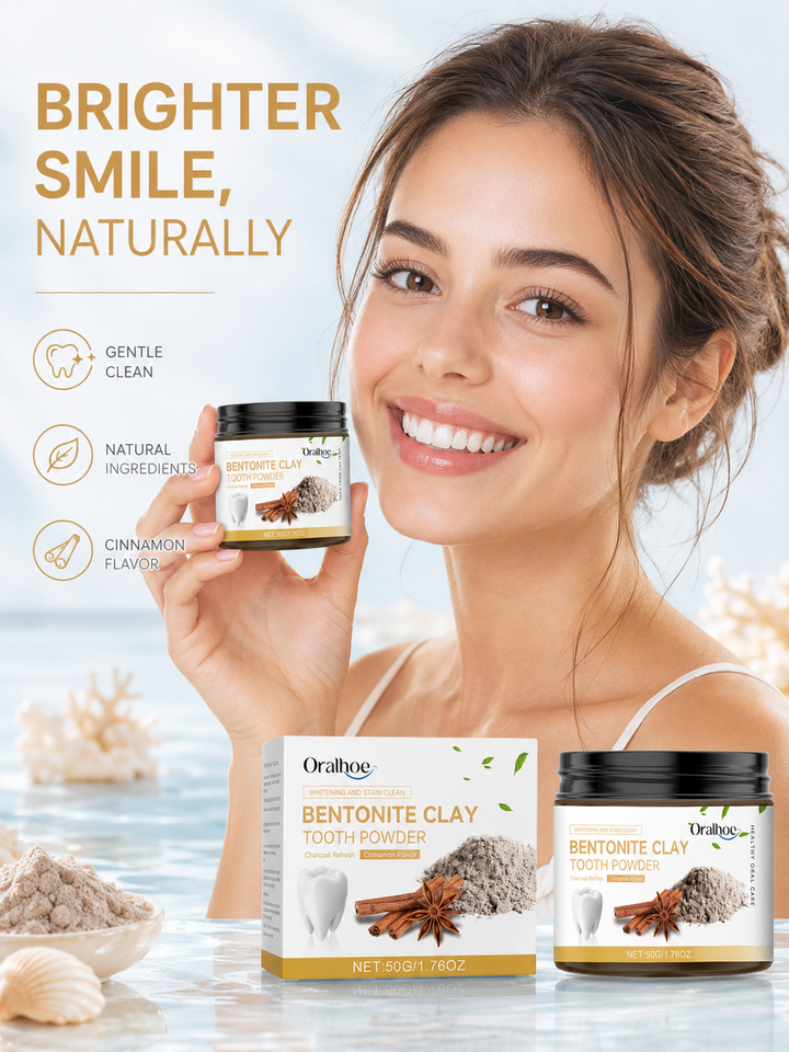 Natural Tooth Powder for Whitening — Volcanic Bentonite
