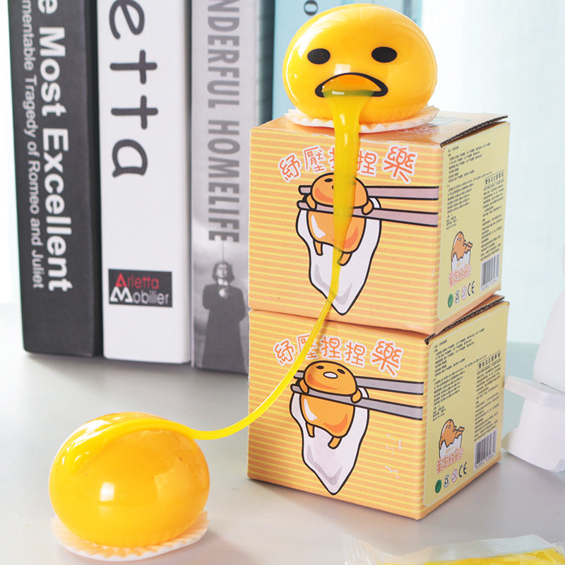 Vomit Egg Yolk Stress Relief Toy With Stretchy Fun Novelty