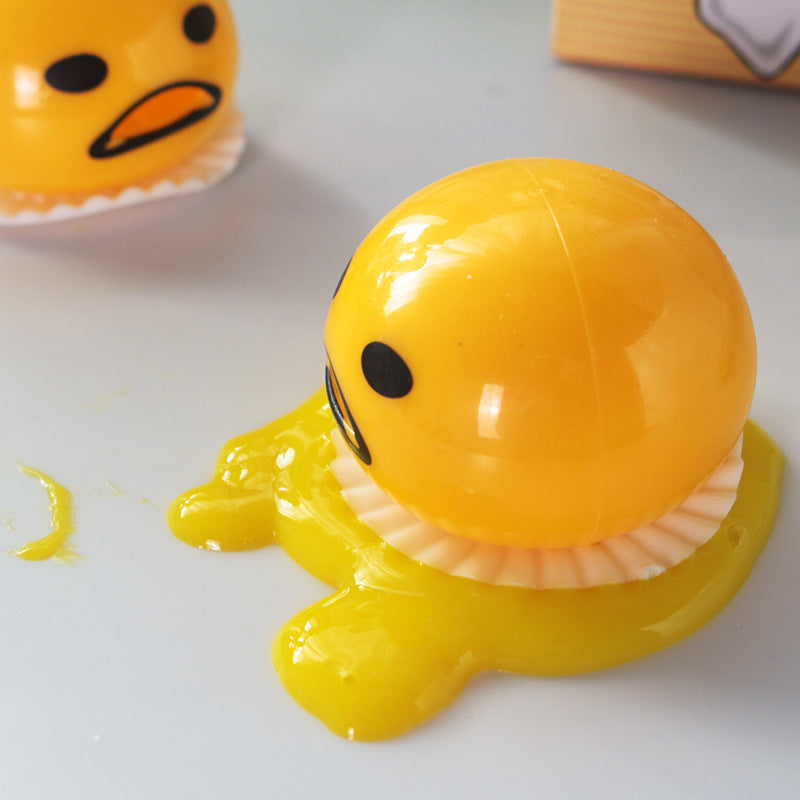 Vomit Egg Yolk Stress Relief Toy With Stretchy Fun Novelty