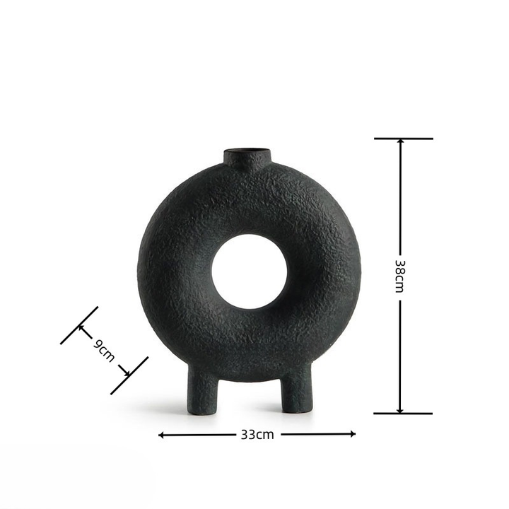Wabi-Sabi Ceramic Vase for Nordic Minimalist Decor