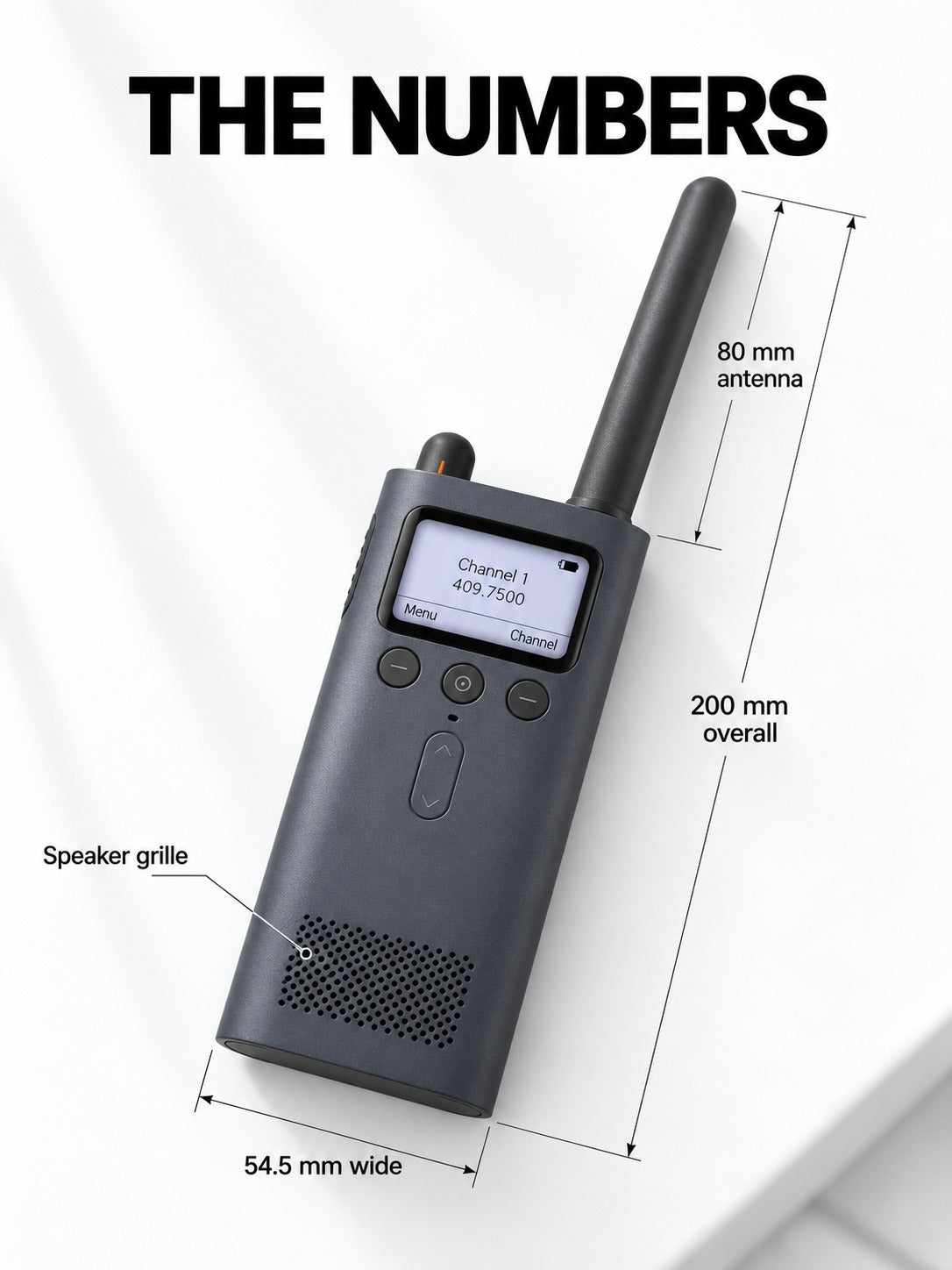 Walkie Talkie with App Map Tracking and 8-Day Standby