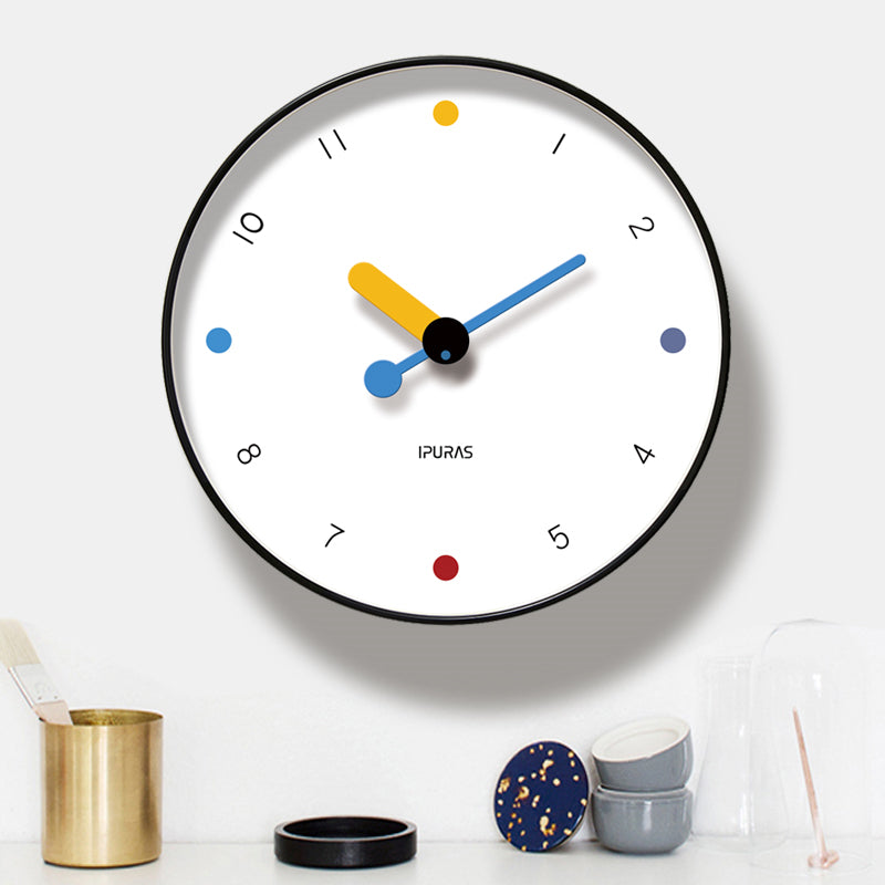 Modern Wall Clock for Easy Reading and Colorful Style