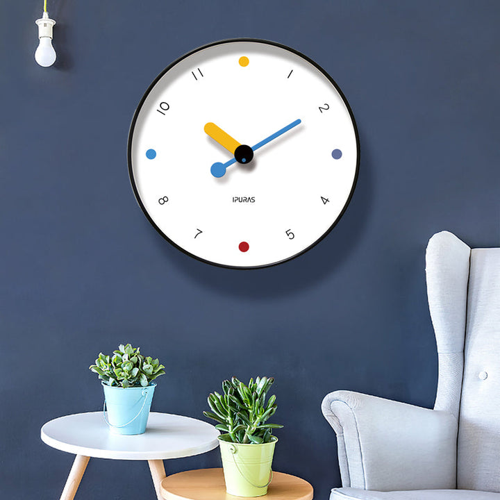 Modern Wall Clock for Easy Reading and Colorful Style