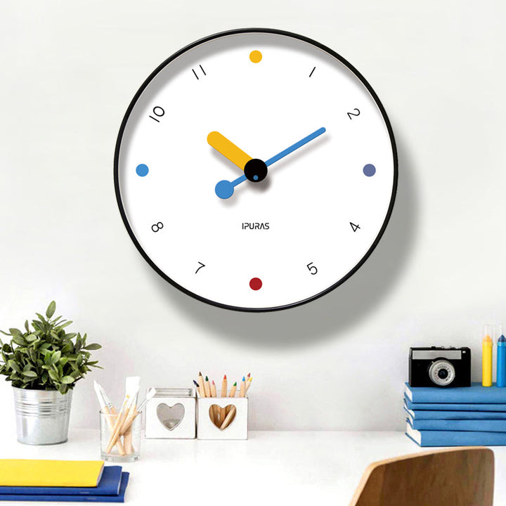 Modern Wall Clock for Easy Reading and Colorful Style
