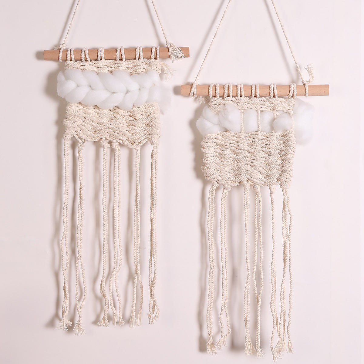 Hand-Woven Wall Tapestry for Cozy Bedroom Texture
