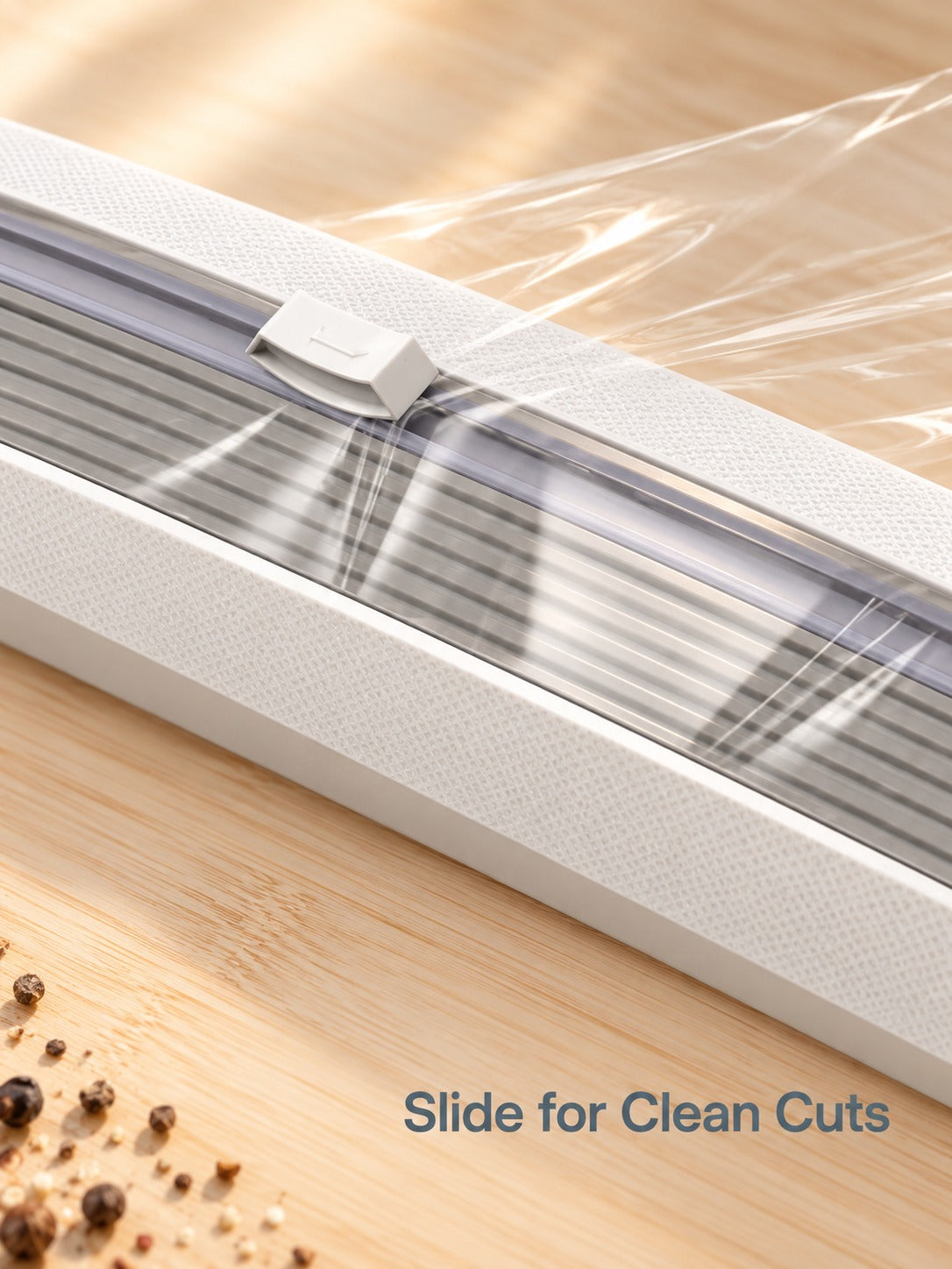 Wall Mount Cling Film Cutter for Clean One-Pull Cuts