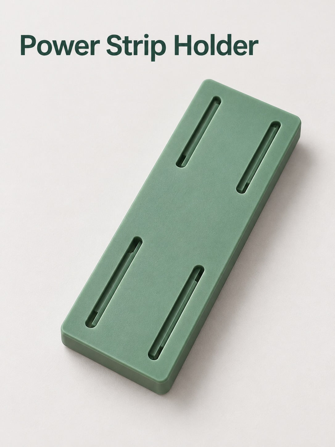 Wall Mount Power Strip Holder for Tidy Cords and Desks