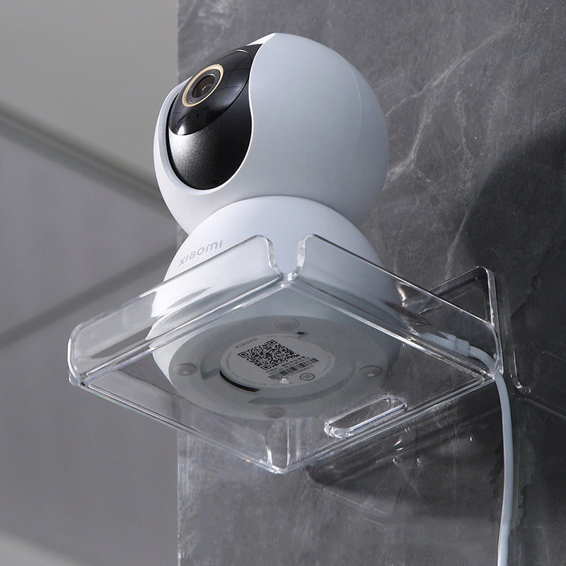 Hole-Free Wall Camera Shelf for Indoor Security Cams