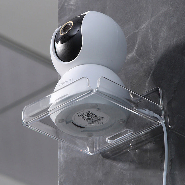 Hole-Free Wall Camera Shelf for Indoor Security Cams