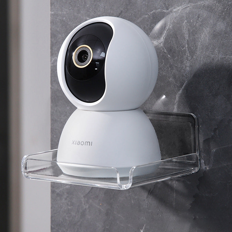 Hole-Free Wall Camera Shelf for Indoor Security Cams