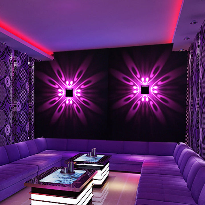 Butterfly LED Wall Lamp: Color Projection Mood Lighting