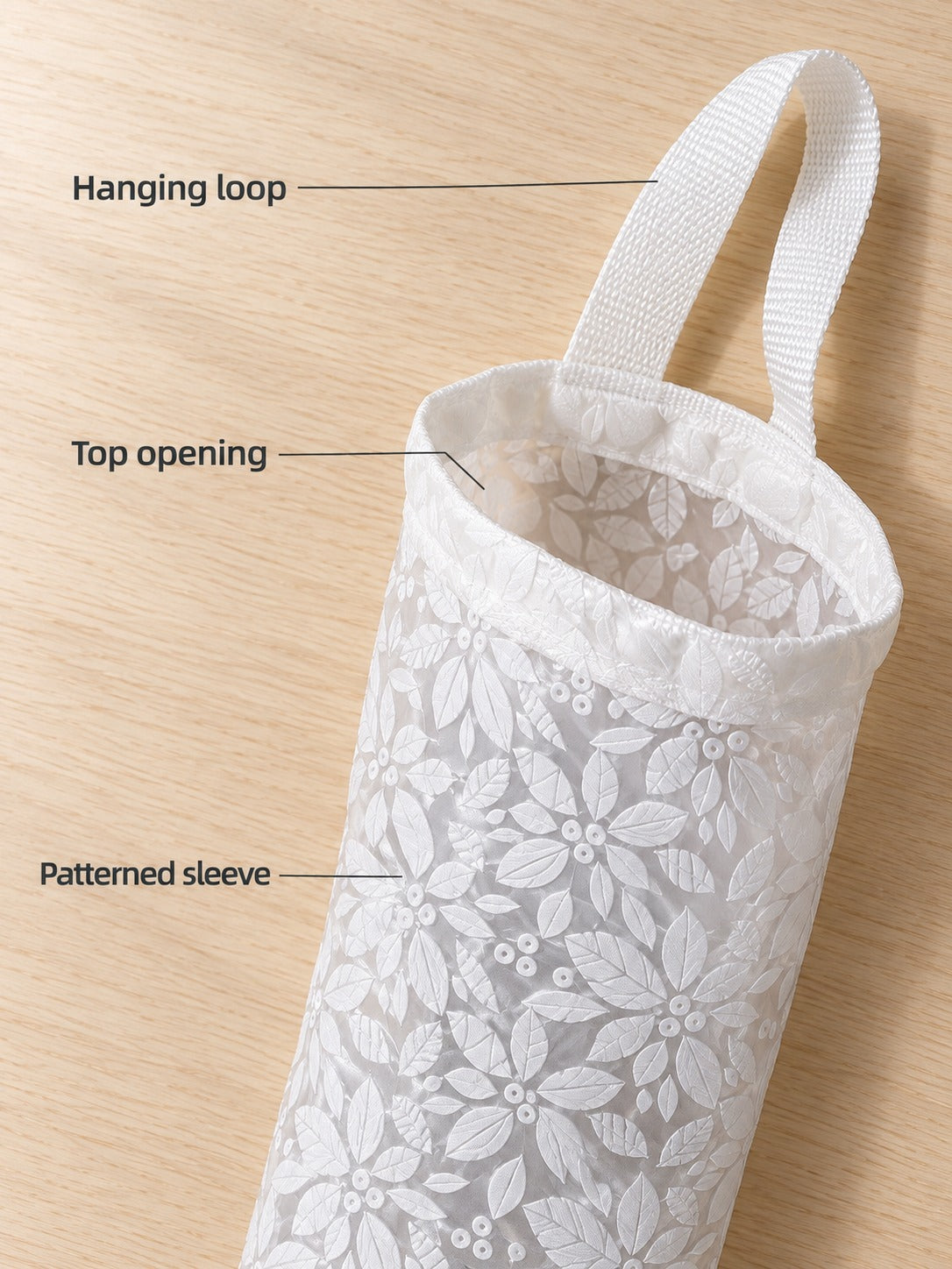 Wall Mounted Plastic Bag Holder for Kitchen Storage