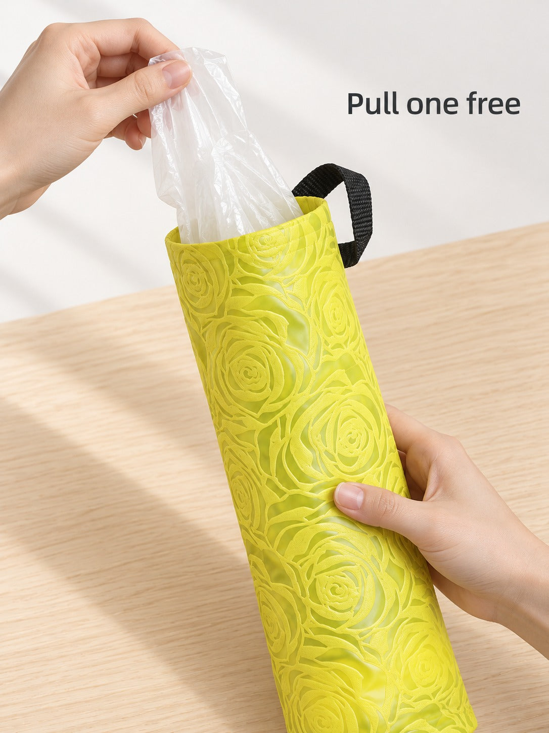 Wall Mounted Plastic Bag Holder for Kitchen Storage