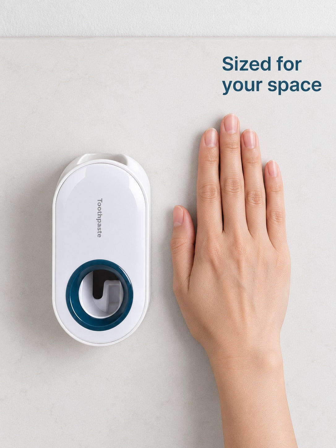 Wall-Mounted Toothpaste Dispenser With Toothbrush Holder