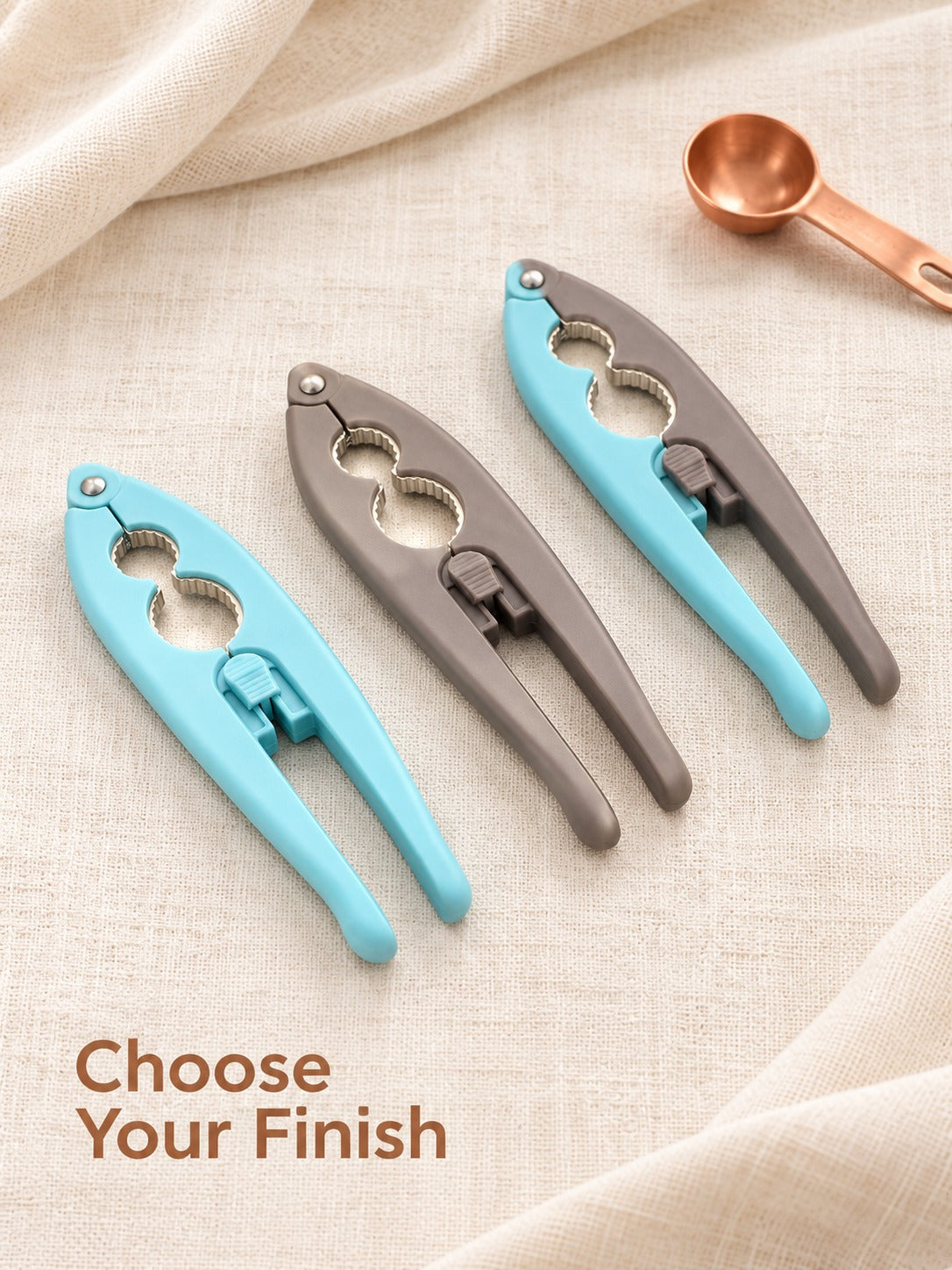 Walnut Cracker Clip with Serrated Jaws for Whole Nuts