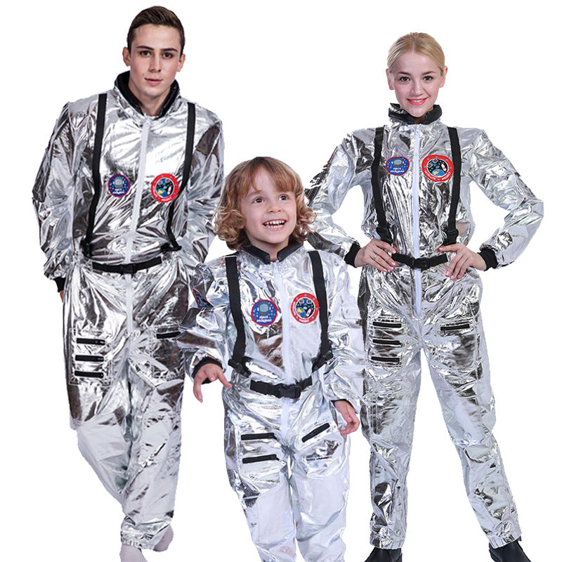 Silver Astronaut Jumpsuit Costume - Sci-Fi Space Suit