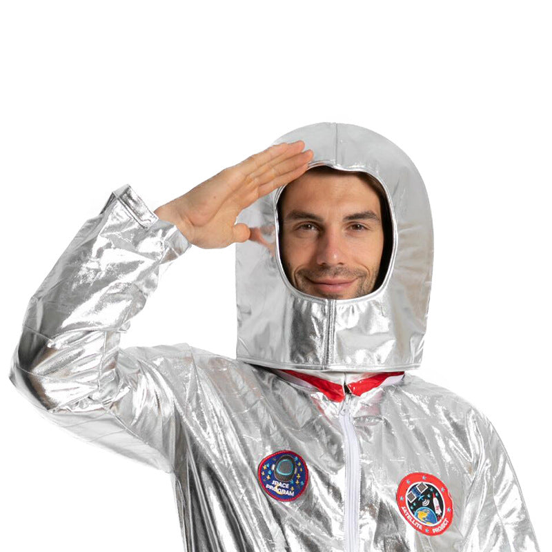 Silver Astronaut Jumpsuit Costume - Sci-Fi Space Suit