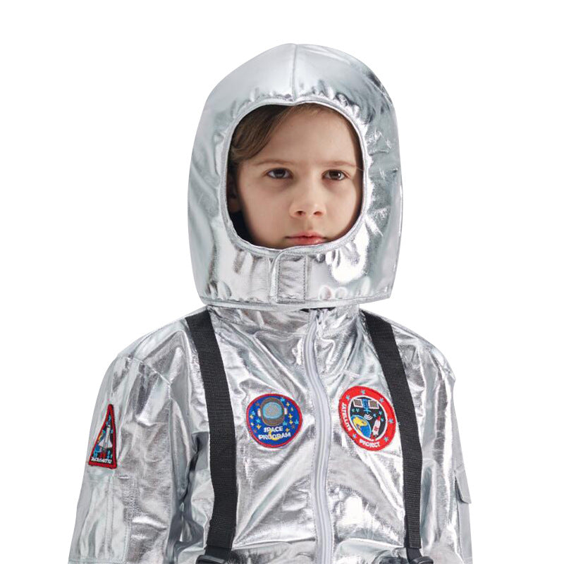 Silver Astronaut Jumpsuit Costume - Sci-Fi Space Suit